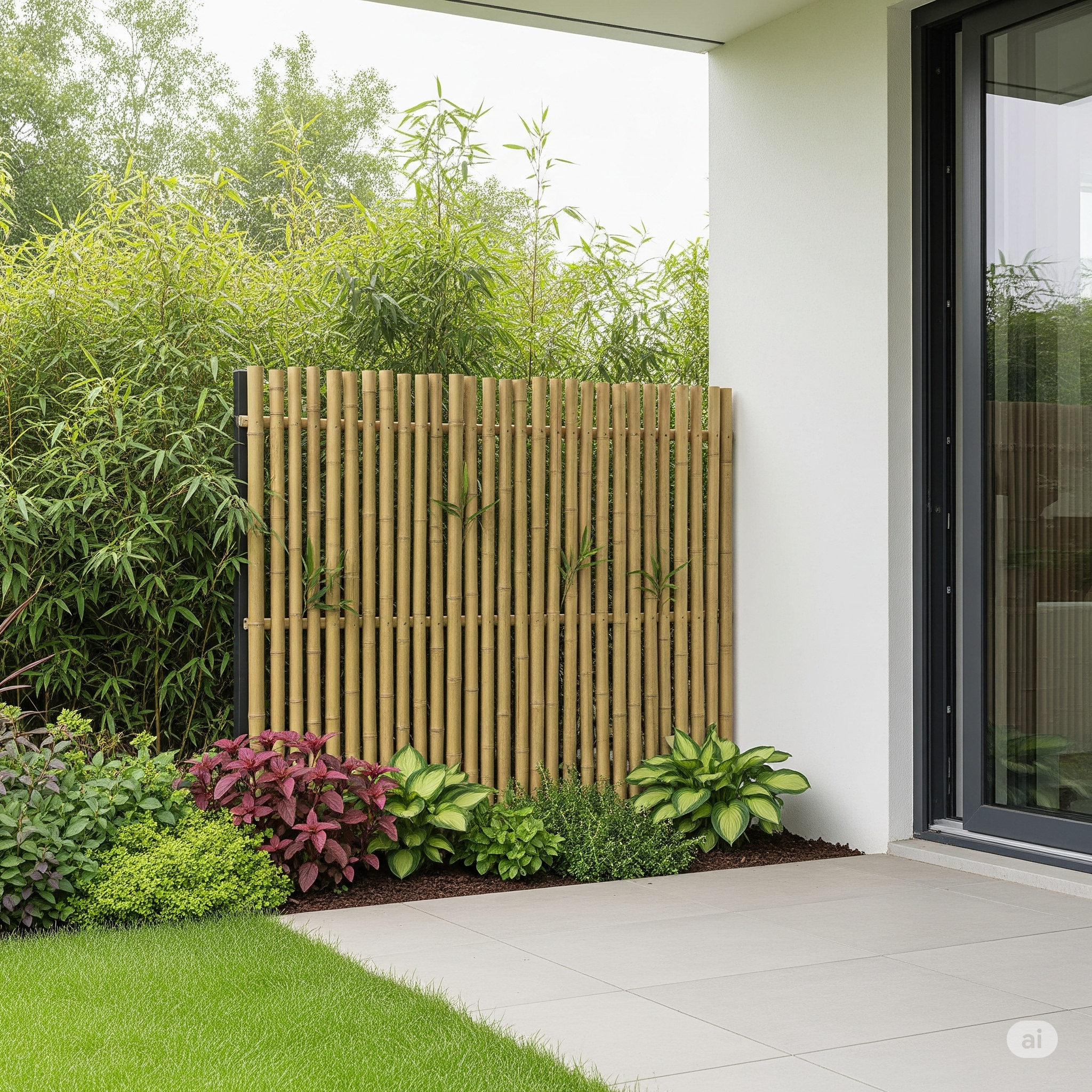 Bamboo Leaf Trellis Panel